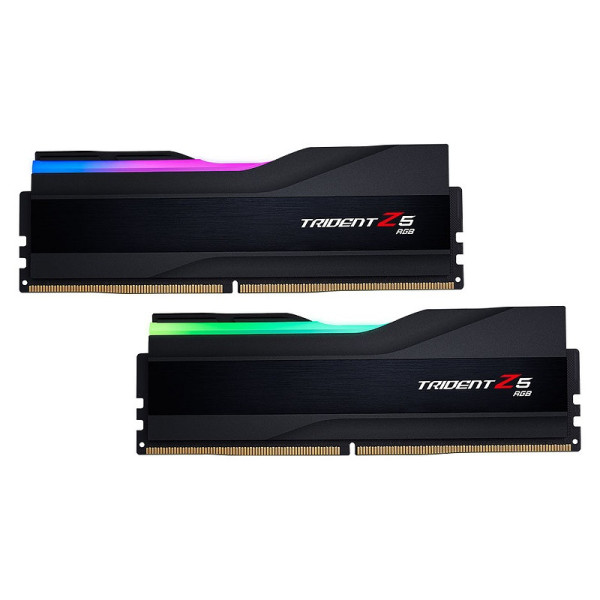 G.Skill Trident Z5 RGB 32Go (2 x 16Go) DDR5 6000 MHz CL36 - Noir Mémoire vive DDR5 G.Skill, Ultra Pc Gamer Maroc