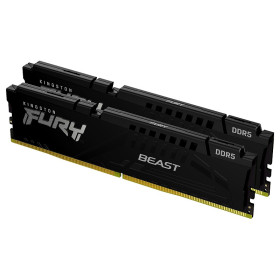 Kingston FURY Beast 32Go (2 x 16Go) DDR5 6000 MHz CL40 Mémoire vive DDR5 Kingston, Ultra Pc Gamer Maroc