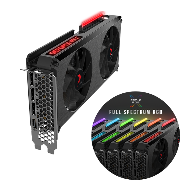 PNY GeForce RTX 3060 Ti XLR8 Gaming REVEL EPIC-X RGB 8GB GDDR6 Cartes graphiques PNY, Ultra Pc Gamer Maroc