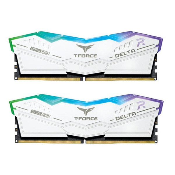 Team Group Delta RGB White 32Go (2 x 16Go) DDR5 6000 MHz CL38 Mémoire vive DDR5 Team Group, Ultra Pc Gamer Maroc