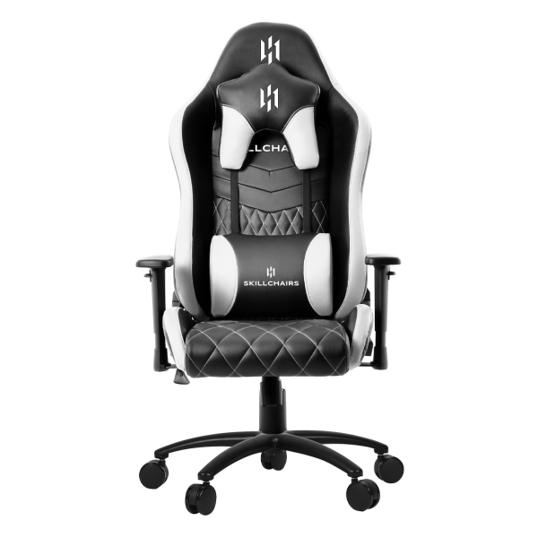 SKILLCHAIRS Flame Series Black/White Chaise gamer SKILLCHAIRS, Ultra Pc Gamer Maroc