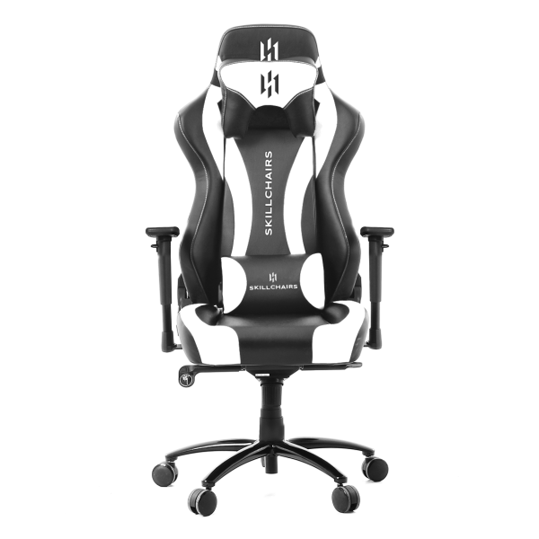 SKILLCHAIRS King Series Black/White Chaise gamer SKILLCHAIRS, Ultra Pc Gamer Maroc
