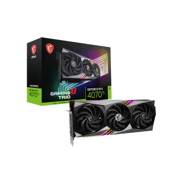 MSI GeForce RTX 4070 Ti GAMING X TRIO 12GB GDDR6X Cartes graphiques MSI, Ultra Pc Gamer Maroc