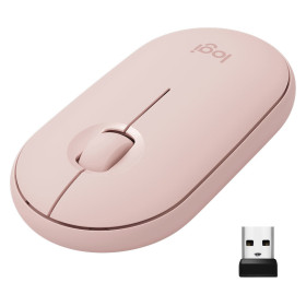 Logitech Pebble M350 (Rose) Souris Logitech, Ultra Pc Gamer Maroc