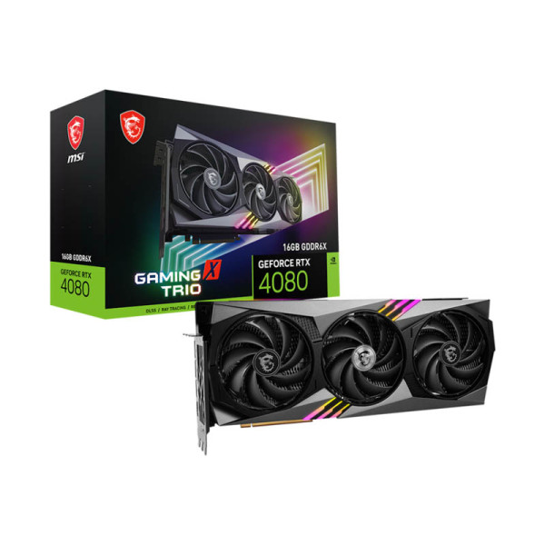 MSI GeForce RTX 4080 GAMING X TRIO 16GB GDDR6X Cartes graphiques MSI, Ultra Pc Gamer Maroc