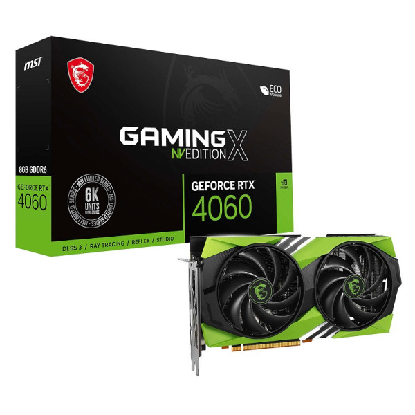 MSI GeForce RTX 4060 GAMING X NV EDITION 8GB GDDR6 Cartes graphiques MSI, Ultra Pc Gamer Maroc