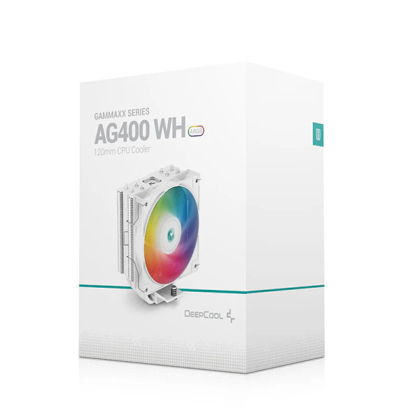 DeepCool AG400 ARGB White Ventirads processeur DeepCool, Ultra Pc Gamer Maroc