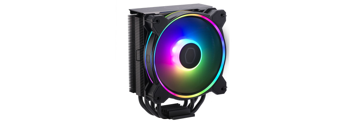 Ventirad CPU Cooler Master Hyper 212 Halo - Noir - 4 Caloducs - Ventilateur ARGB - Compatible Intel/AMD