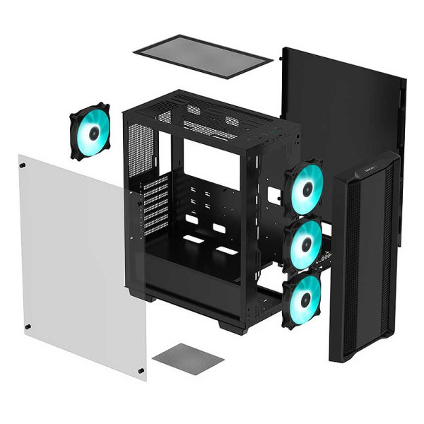 DeepCool CC560 Black Boitiers PC DeepCool, Ultra Pc Gamer Maroc