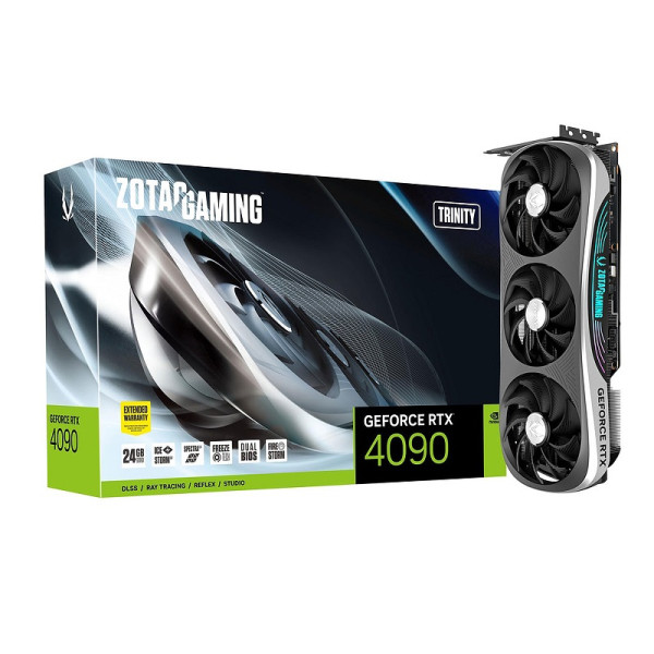 ZOTAC GeForce RTX 4090 Trinity 24GB GDDR6X Cartes graphiques Zotac, Ultra Pc Gamer Maroc