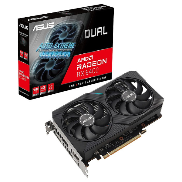 ASUS Radeon RX 6400 DUAL 4GB GDDR6 AMD ASUS, Ultra Pc Gamer Maroc