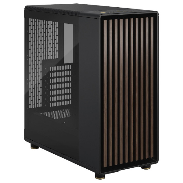 Fractal Design North Charcoal Black TG Dark Boitiers PC Fractal Design, Ultra Pc Gamer Maroc