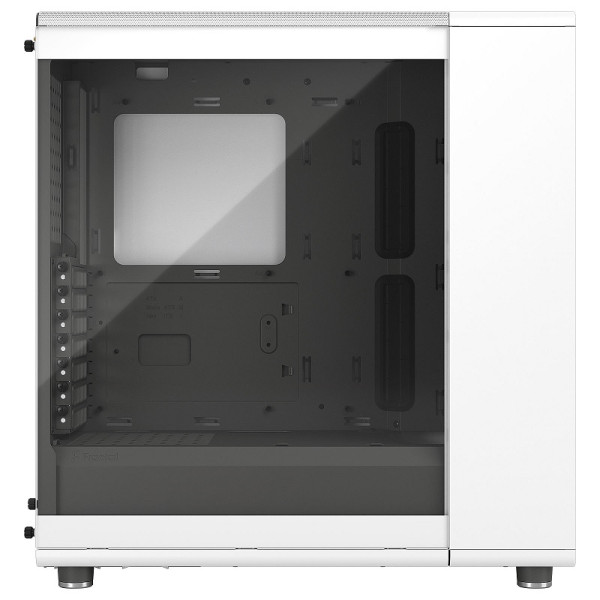 Fractal Design North Chalk TG Clear White Boitiers PC Fractal Design, Ultra Pc Gamer Maroc