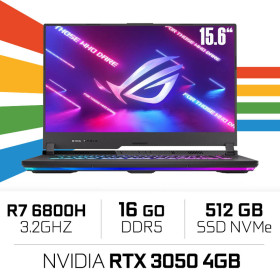 Asus ROG Strix G15 G513RC-HF210 AMD R7-6800H/16GB/512GB SSD/RTX3050 PC Portables Gamer ASUS, Ultra Pc Gamer Maroc