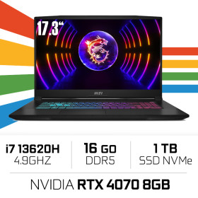 MSI Katana 17 B13VGK i7-13620H/16 Go DDR5/1TB SSD/RTX4070/17,3" 144 Hz PC Portables Gamer MSI, Ultra Pc Gamer Maroc