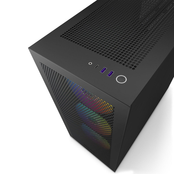 NZXT H7 Flow RGB Black Boitiers PC NZXT, Ultra Pc Gamer Maroc