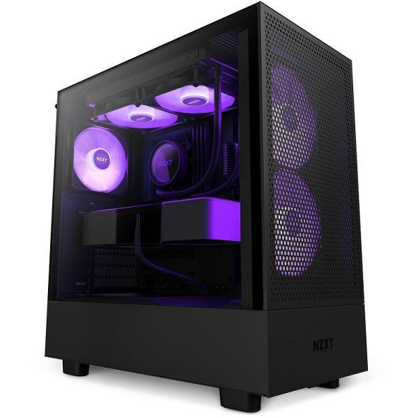 NZXT H5 Flow RGB Black Boitiers PC NZXT, Ultra Pc Gamer Maroc