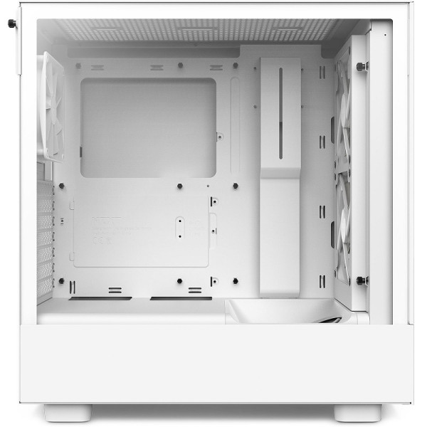 NZXT H5 Flow RGB White Boitiers PC NZXT, Ultra Pc Gamer Maroc