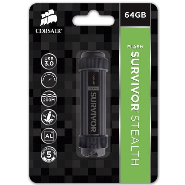 Corsair Flash Survivor Stealth 3.0 64 Go Stockage externe Corsair, Ultra Pc Gamer Maroc