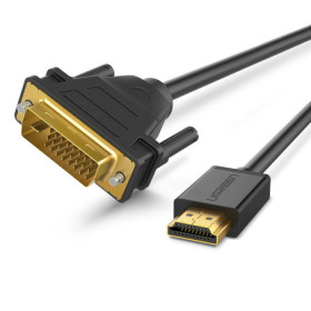 Ugreen Cable HDMI Male to DVI 2M (10135) Connectique UGREEN, Ultra Pc Gamer Maroc
