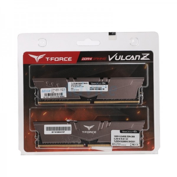 Team Group VULCAN Z GRIS 16Go (2x 8Go) DDR4 3200MHz CL16 Mémoire vive PC Team Group, Ultra Pc Gamer Maroc