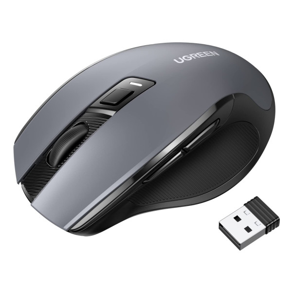 Ugreen Souris sans fil Design Egr 2,4 GHZ/15M Noir (90545) Souris UGREEN, Ultra Pc Gamer Maroc