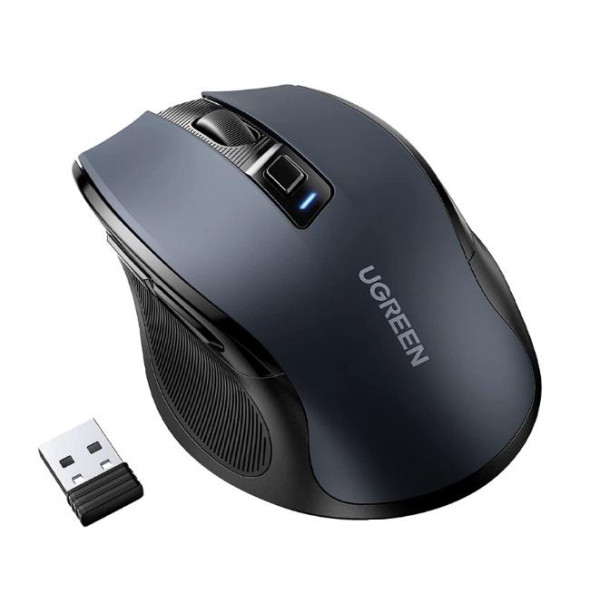 Ugreen Souris sans fil Design Egr 2,4 GHZ/15M Noir (90545) Souris UGREEN, Ultra Pc Gamer Maroc