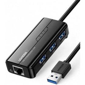 Ugreen HUB USB 3.0 to 3 x USB 2.0 + RJ45 Port (20265) Connectique UGREEN, Ultra Pc Gamer Maroc
