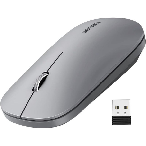 Ugreen Souris sans fil 2,4Ghz/10M GRIS Clair (90373) Souris UGREEN, Ultra Pc Gamer Maroc