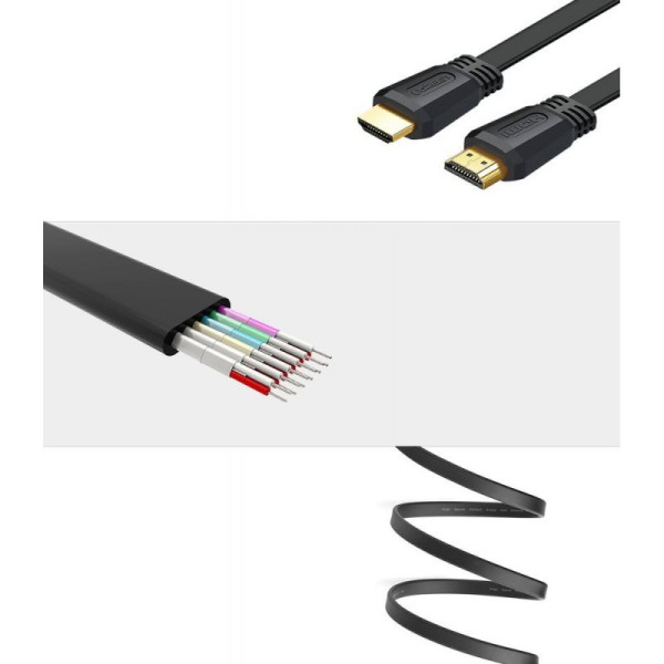 Ugreen Cable Flat HDMI 2.0 1.5M (50819) Connectique UGREEN, Ultra Pc Gamer Maroc