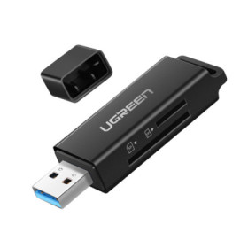 Ugreen Lecteur carte mémoire SD/TF USB 3.0 (2en1) Noir (40752) Clés USB UGREEN, Ultra Pc Gamer Maroc