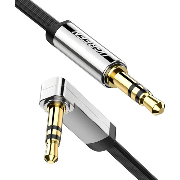 Ugreen Cable Audio Jack flat Angled 3.5mm Male to Male 1M (10597) Connectique UGREEN, Ultra Pc Gamer Maroc