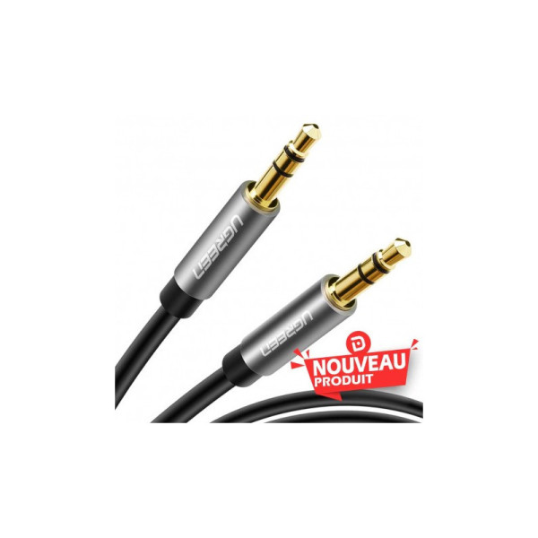 Ugreen Cable Audio Jack 3.5mm Male to Male 2M (10735) Connectique UGREEN, Ultra Pc Gamer Maroc