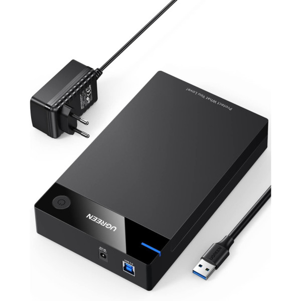 Ugreen Boitier disque dur externe USB 3.0 to 2,5/3,5 SATA(50422) Accessoires disque dur UGREEN, Ultra Pc Gamer Maroc