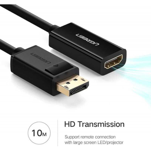 Ugreen Cable DP Male to HDMI Female (40362) Connectique UGREEN, Ultra Pc Gamer Maroc