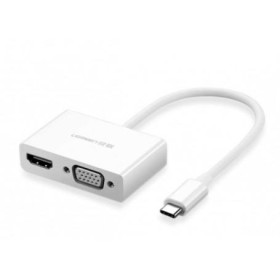 Ugreen Convertisseur USB-C to HDMI+VGA Blanc (30843) Connectique UGREEN, Ultra Pc Gamer Maroc