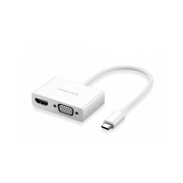 Ugreen Convertisseur USB-C to HDMI+VGA Blanc (30843) Connectique UGREEN, Ultra Pc Gamer Maroc