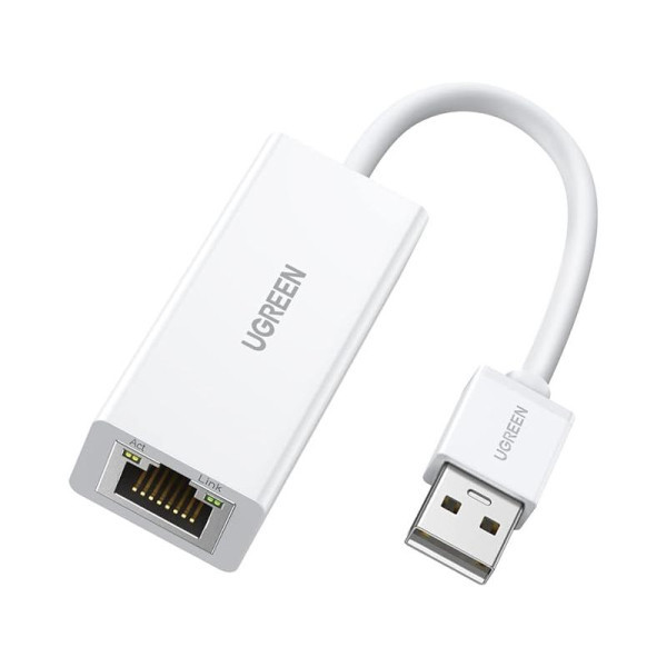Ugreen Adaptateur USB 3.0 to RJ45 Blanc (20255) Connectique UGREEN, Ultra Pc Gamer Maroc