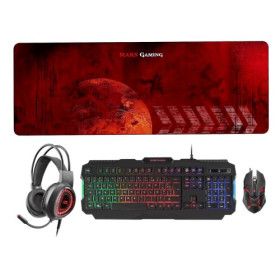 Mars Gaming MCPRGB2 Pack Gamer Kits claviers/souris Mars Gaming, Ultra Pc Gamer Maroc