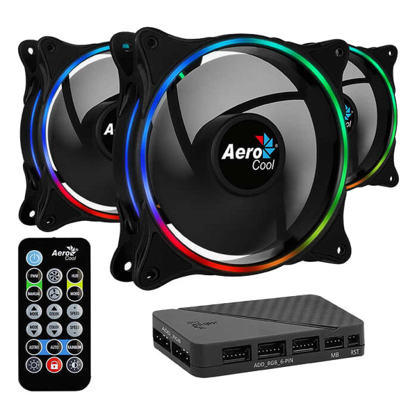 Aerocool Eclipse 12 Pro Pack de 3 Refroidissement Aerocool, Ultra Pc Gamer Maroc