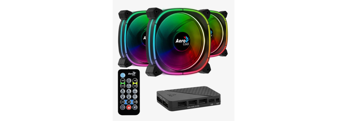 Aerocool Astro 12 Pro (Triple Pack) Ventilateurs boîtier Aerocool M...
