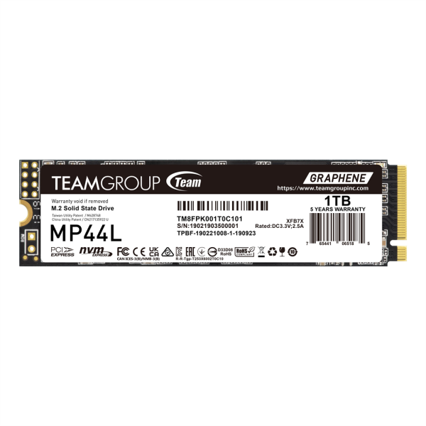 TeamGroup MP44L M.2 PCIe 4.0 NVMe 1TB Disques SSD Team Group, Ultra Pc Gamer Maroc