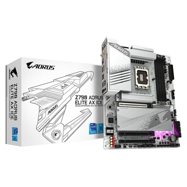 Gigabyte Z790 AORUS ELITE AX ICE Socket 1700 Gigabyte, Ultra Pc Gamer Maroc