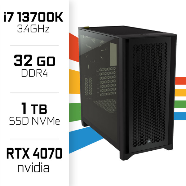 PC Gamer UltraPC Core i7 13700K/1TB SSD/32GB/RTX4070 PC Gamer Avancé UltraPC, Ultra Pc Gamer Maroc