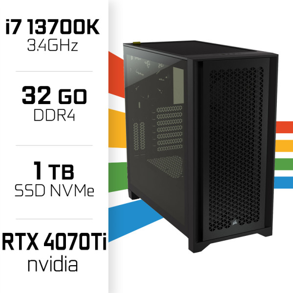 PC Gamer UltraPC Core i7 13700K/1TB SSD/32GB/RTX4070Ti PC Gamer Avancé UltraPC, Ultra Pc Gamer Maroc
