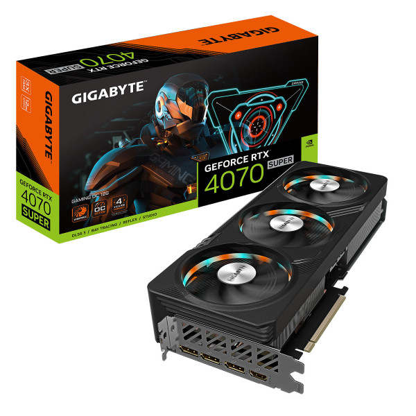Gigabyte GeForce RTX 4070 SUPER GAMING OC 12GB GDDR6X Cartes graphiques Gigabyte, Ultra Pc Gamer Maroc