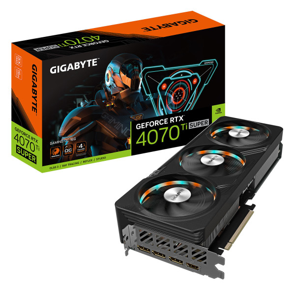 Gigabyte GeForce RTX 4070 Ti SUPER GAMING OC 16G Cartes graphiques Gigabyte, Ultra Pc Gamer Maroc