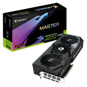 Gigabyte AORUS GeForce RTX 4070 Ti SUPER MASTER 16G Cartes graphiques Gigabyte, Ultra Pc Gamer Maroc