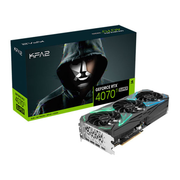 KFA2 GeForce RTX 4070 Ti SUPER SG (1-Click OC) Cartes graphiques KFA2, Ultra Pc Gamer Maroc