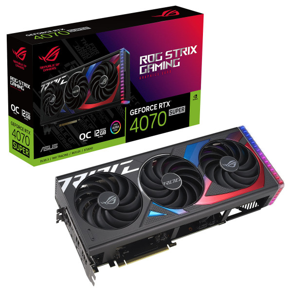 ASUS ROG Strix GeForce RTX 4070 SUPER OC Edition 12 GB Cartes graphiques ASUS, Ultra Pc Gamer Maroc
